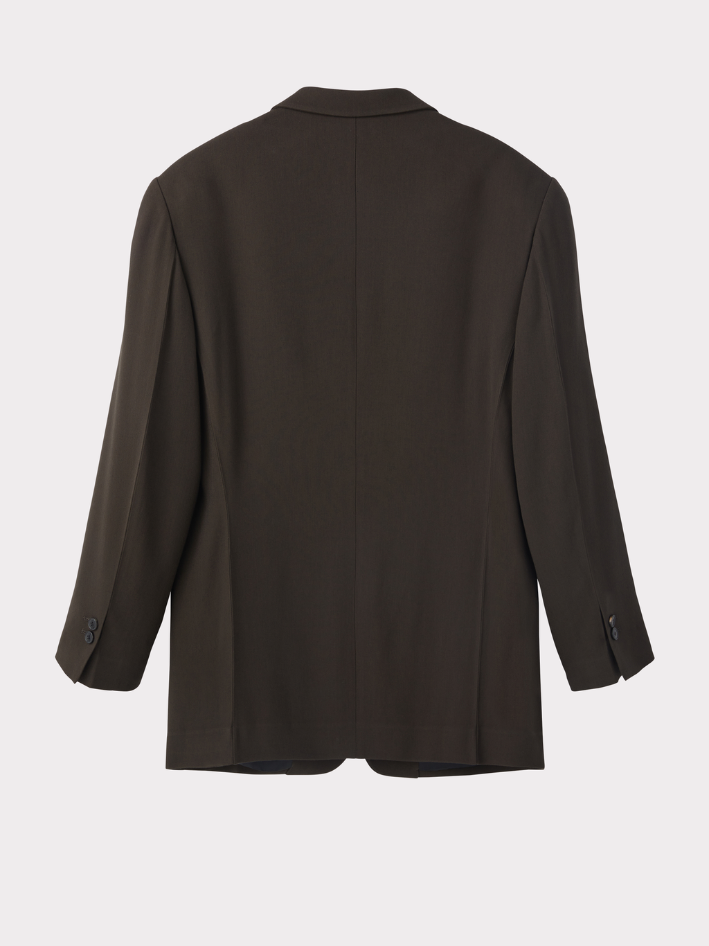 Oversized Single Suit Jacket (Khaki Brown)