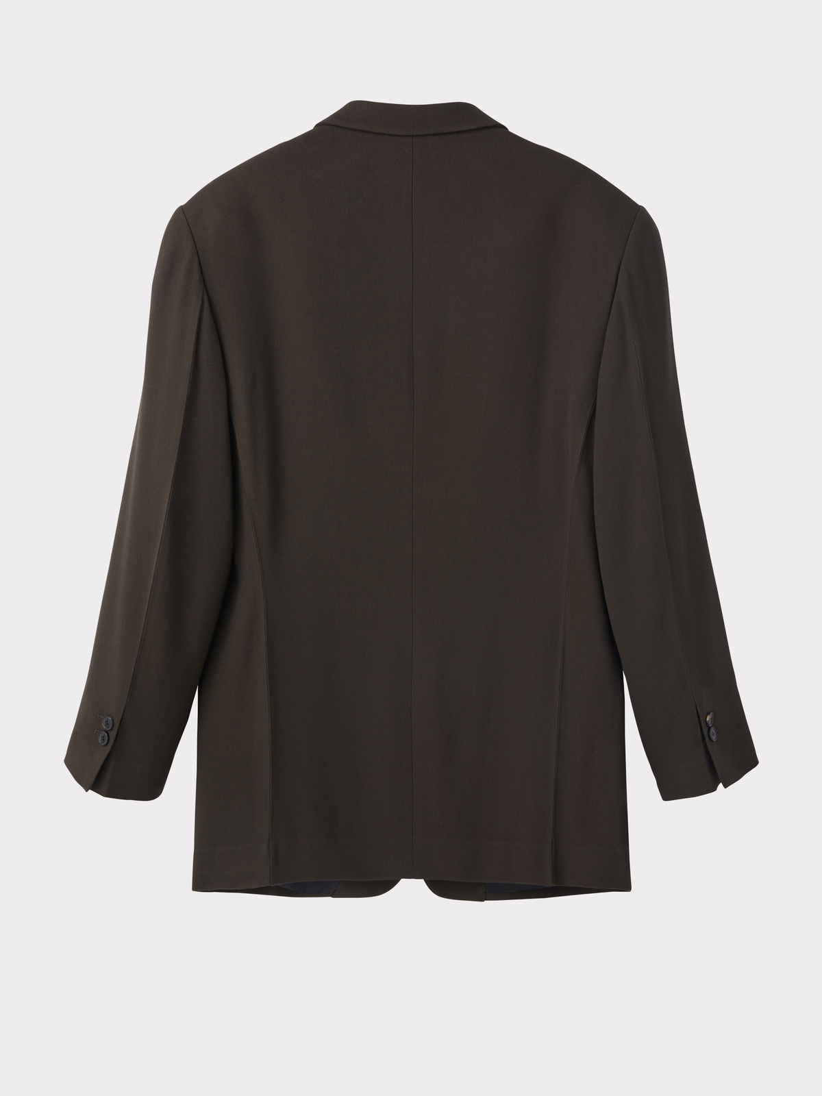 Oversized Single Suit Jacket (Khaki Brown)
