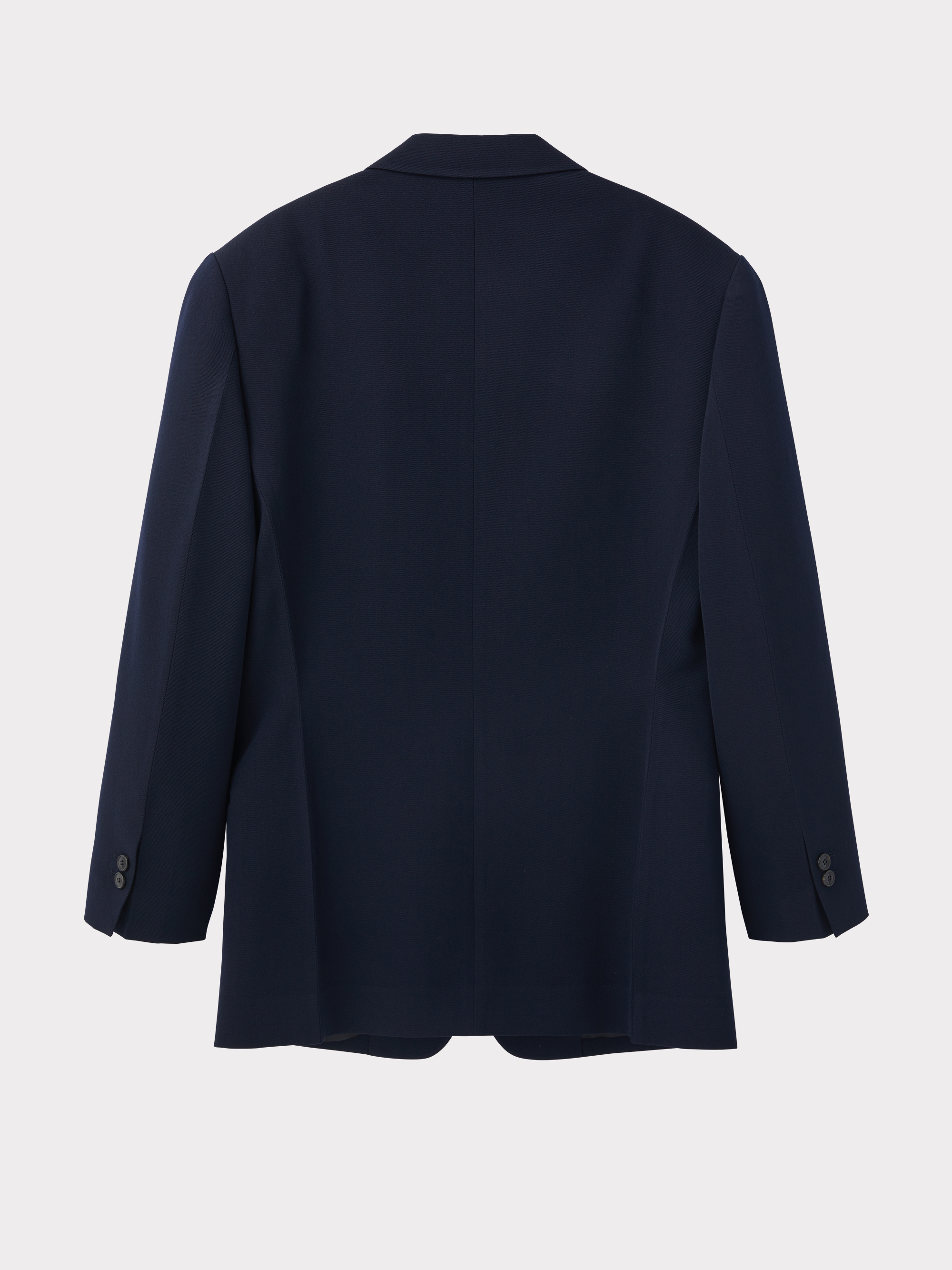 Oversized Single Suit Jacket (Dark Navy)