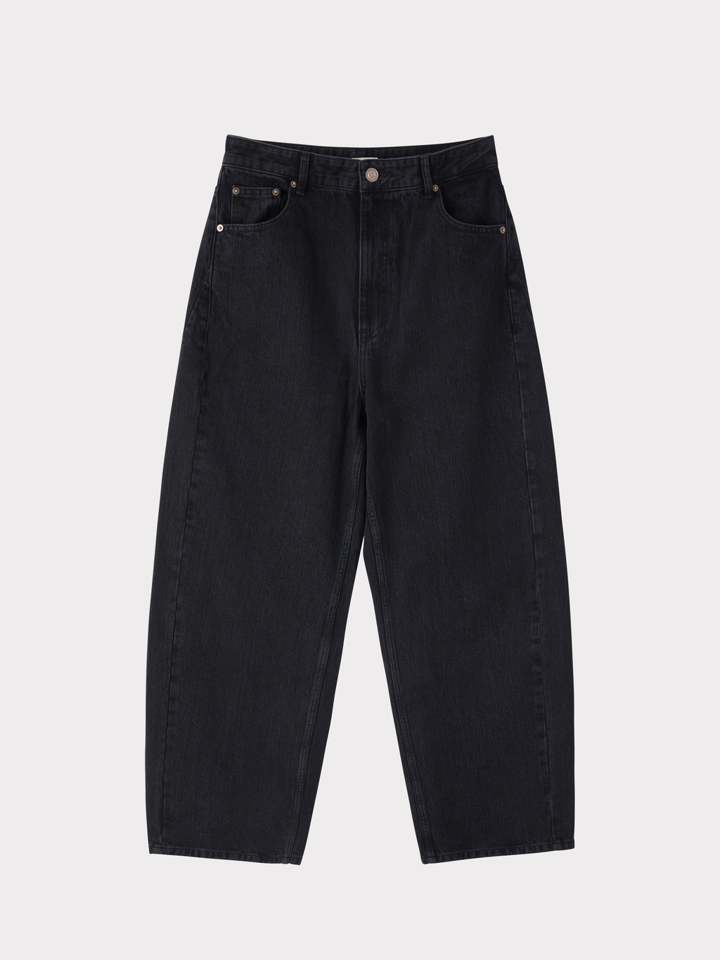 90’s High-Rise Curved Leg Jeans (Black)