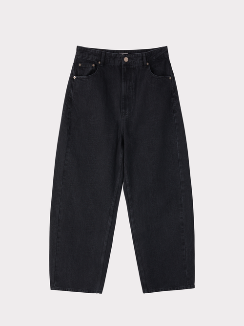 90’s High-Rise Curved Leg Jeans (Black)