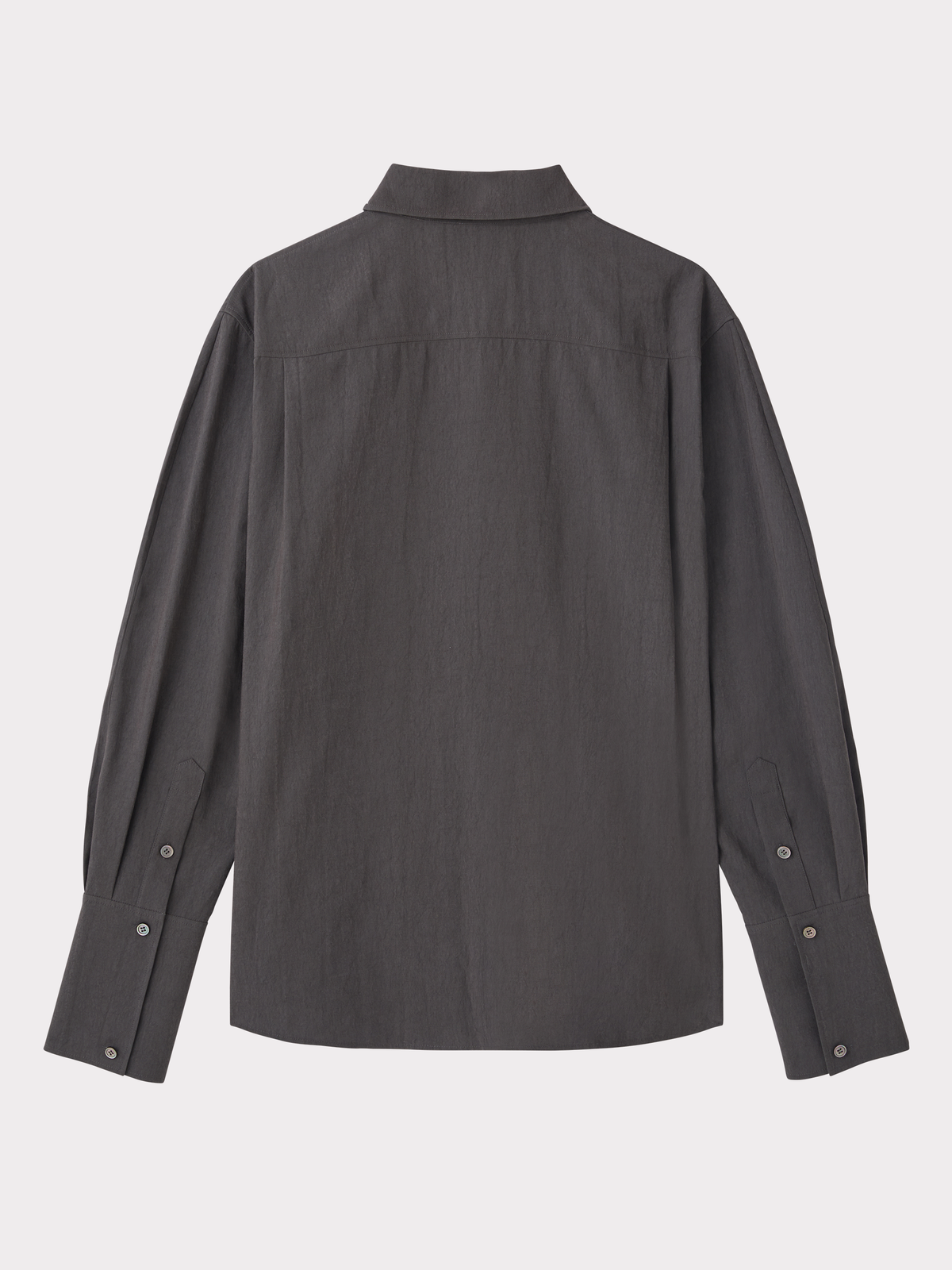 Folded Collar Point Shirt (Stone Grey)