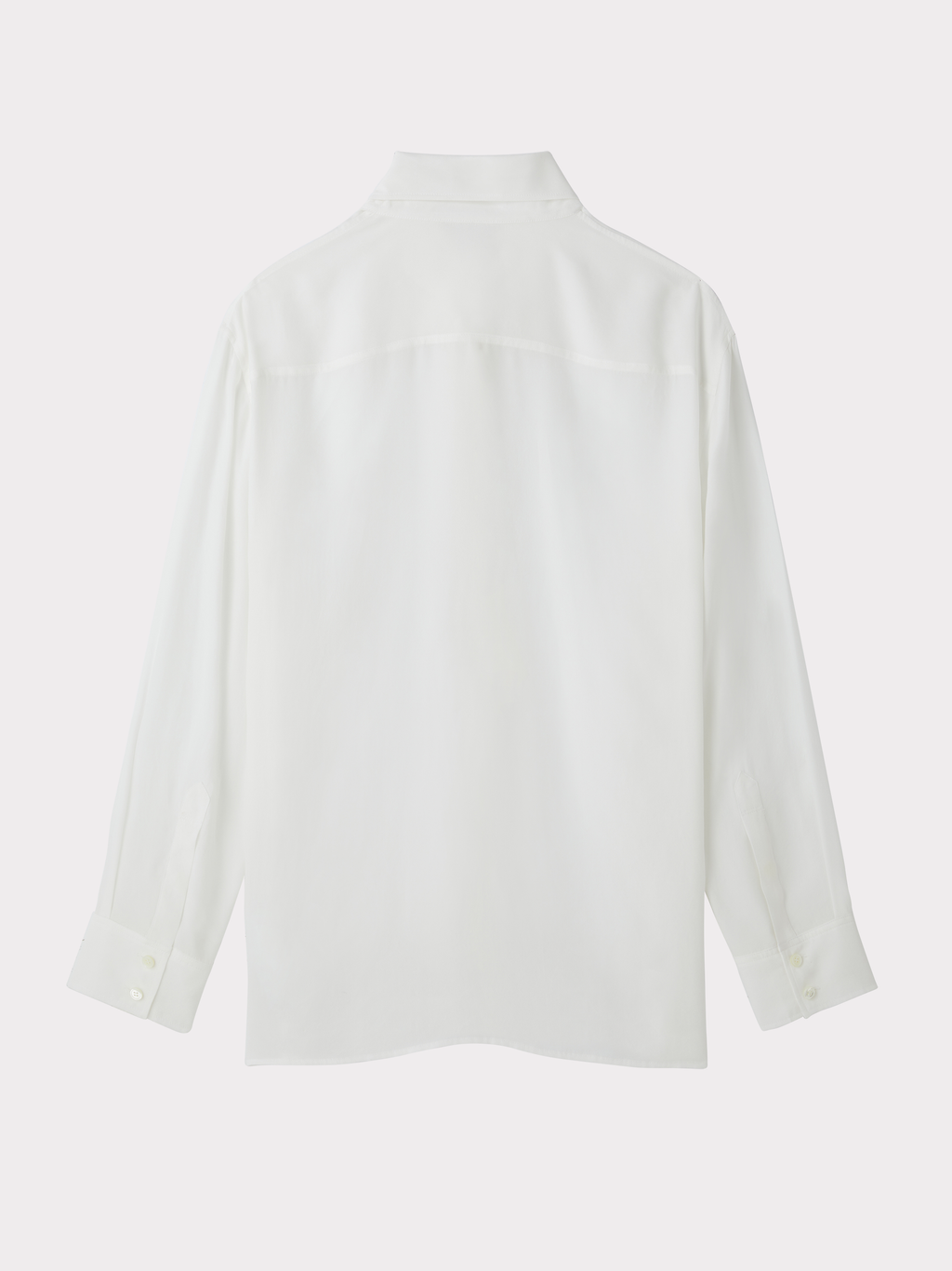 Point Collar Fluid Shirt (Ivory)