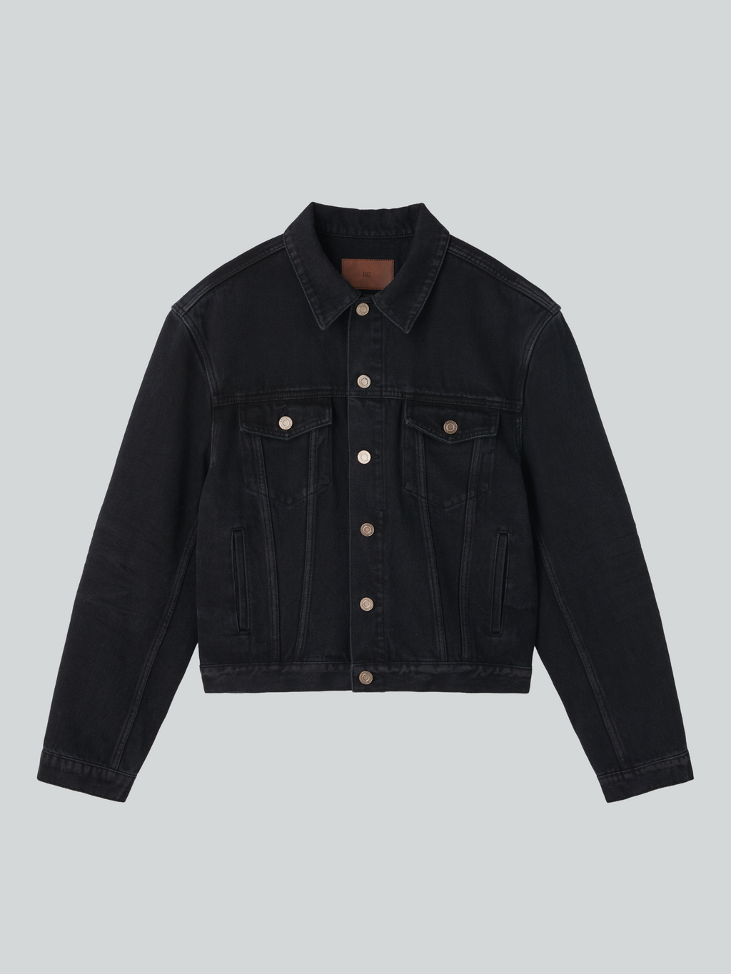 Vincent Denim Trucker Jacket (Black)
