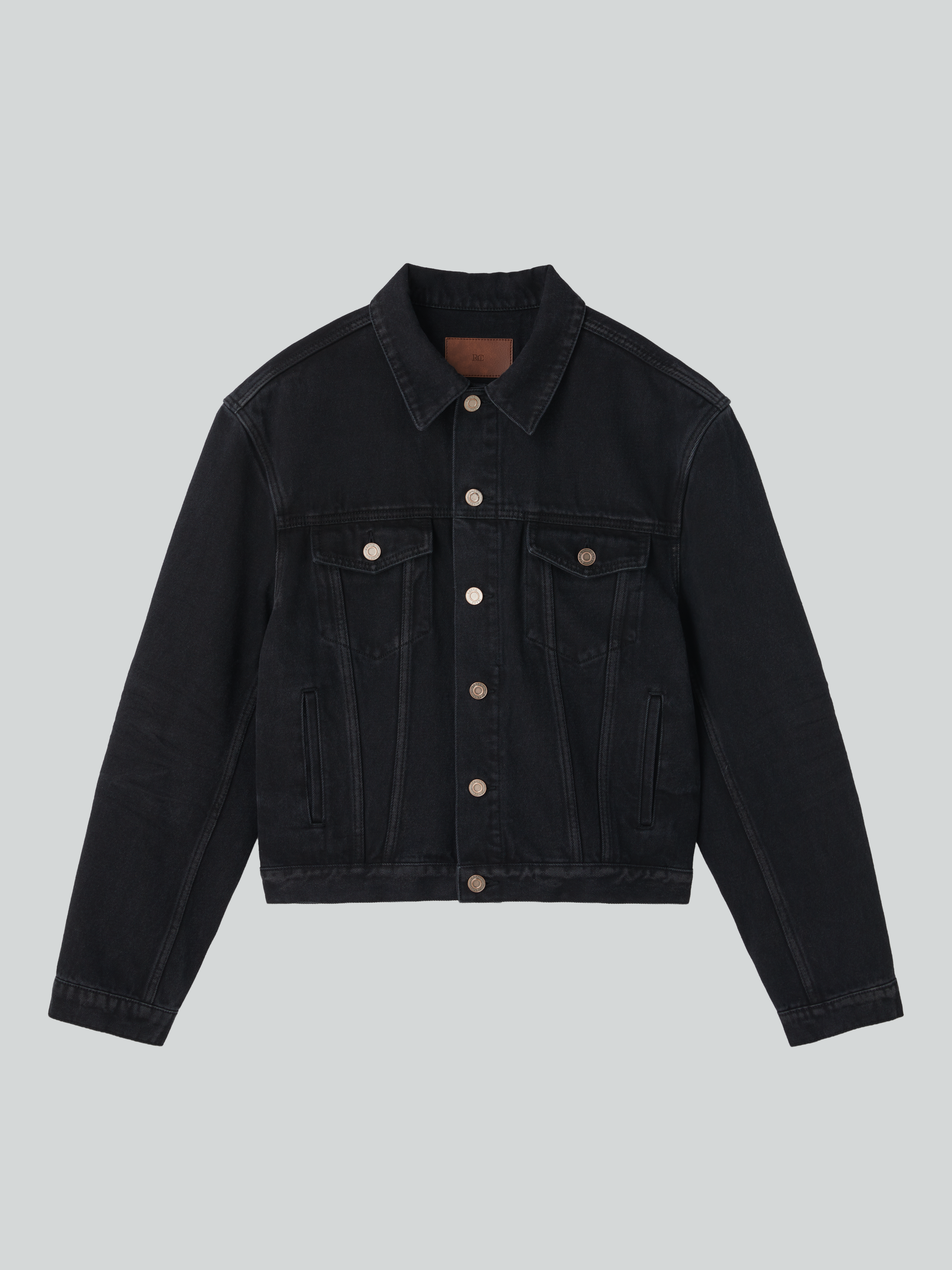 Vincent Denim Trucker Jacket (Black)