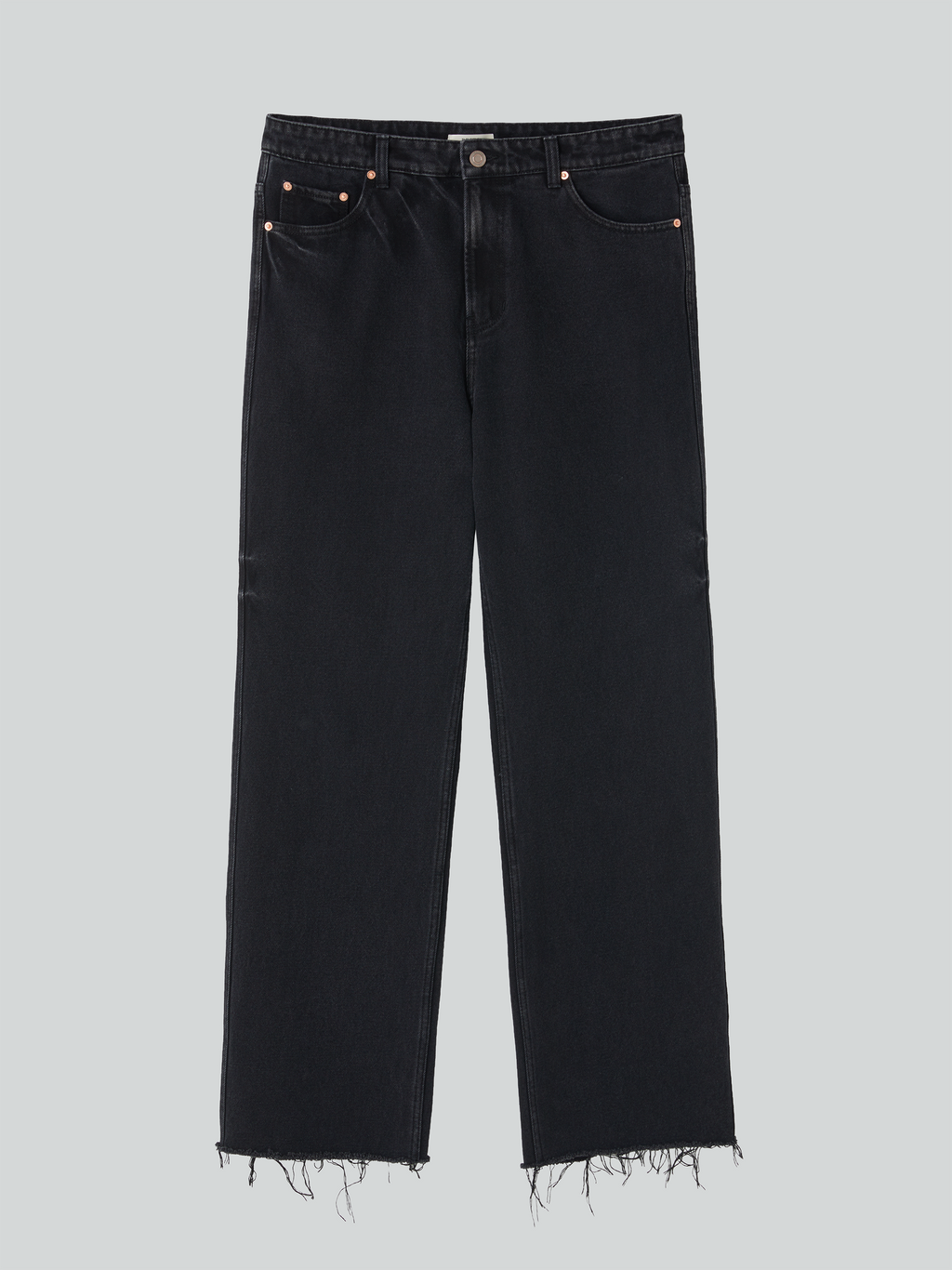 Theo Washed Denim Pants (Black)