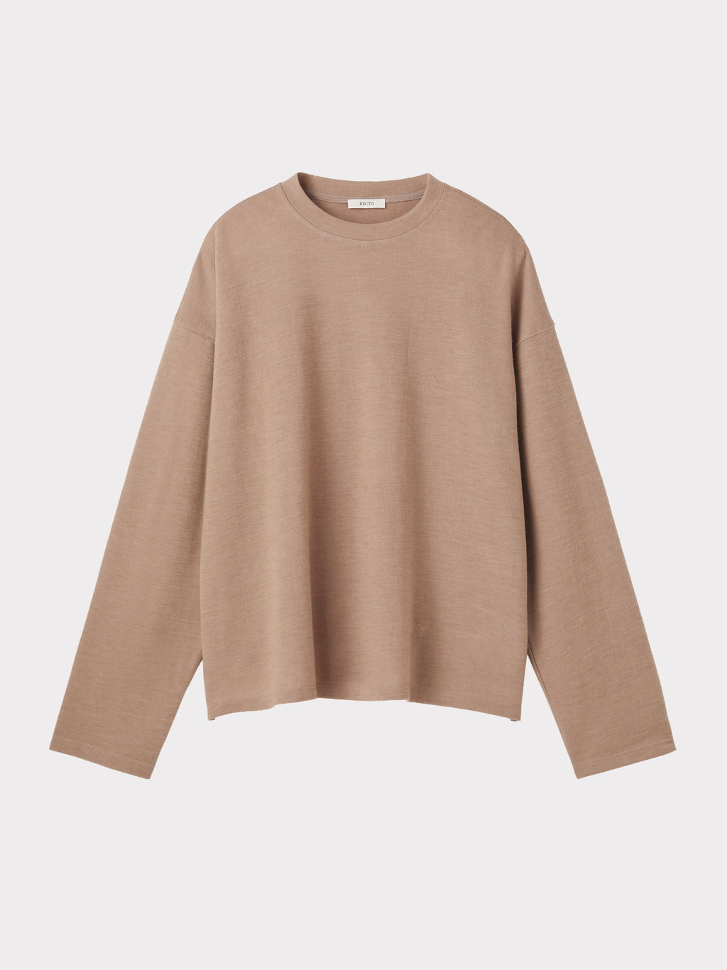 Wool Blend Oversized Top (Camel)
