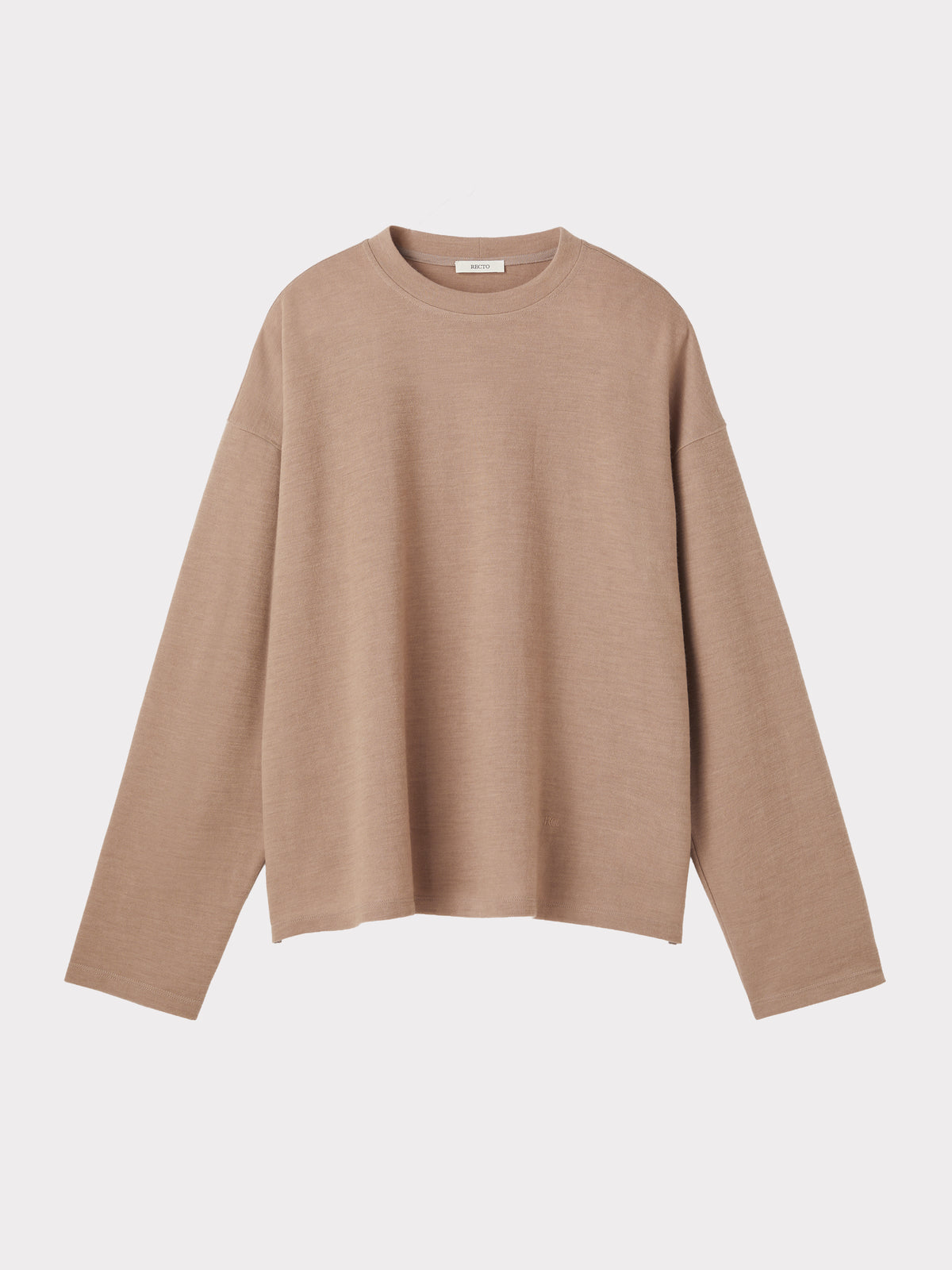 Wool Blend Oversized Top (Camel)
