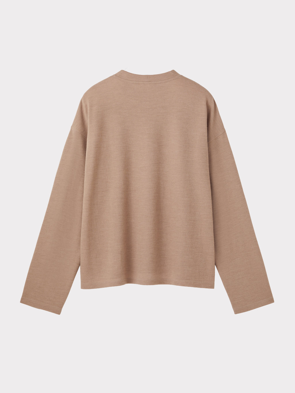 Wool Blend Oversized Top (Camel)
