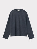 Wool Blend Oversized Top (Charcoal Grey)