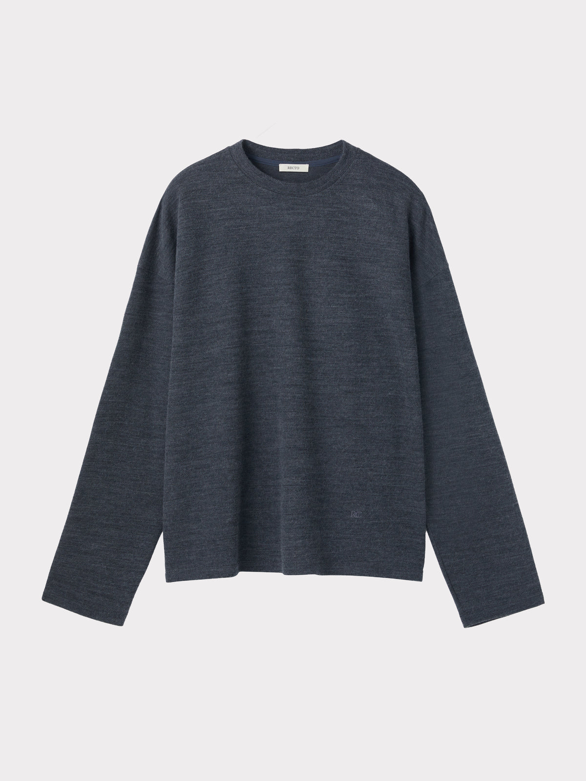 Wool Blend Oversized Top (Charcoal Grey)