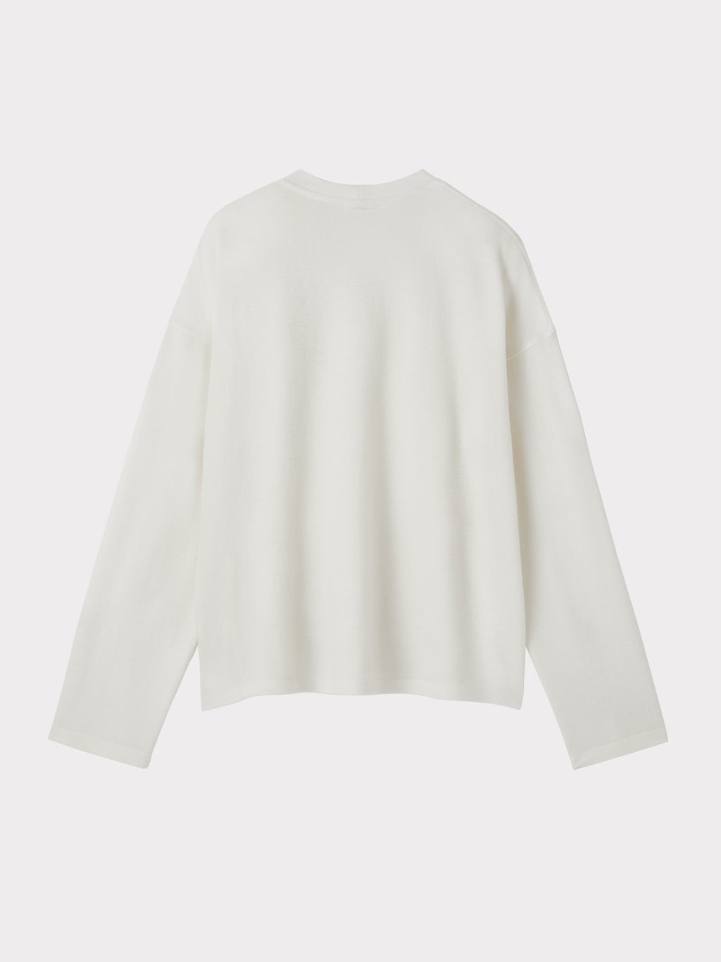 Wool Blend Oversized Top (Ivory)