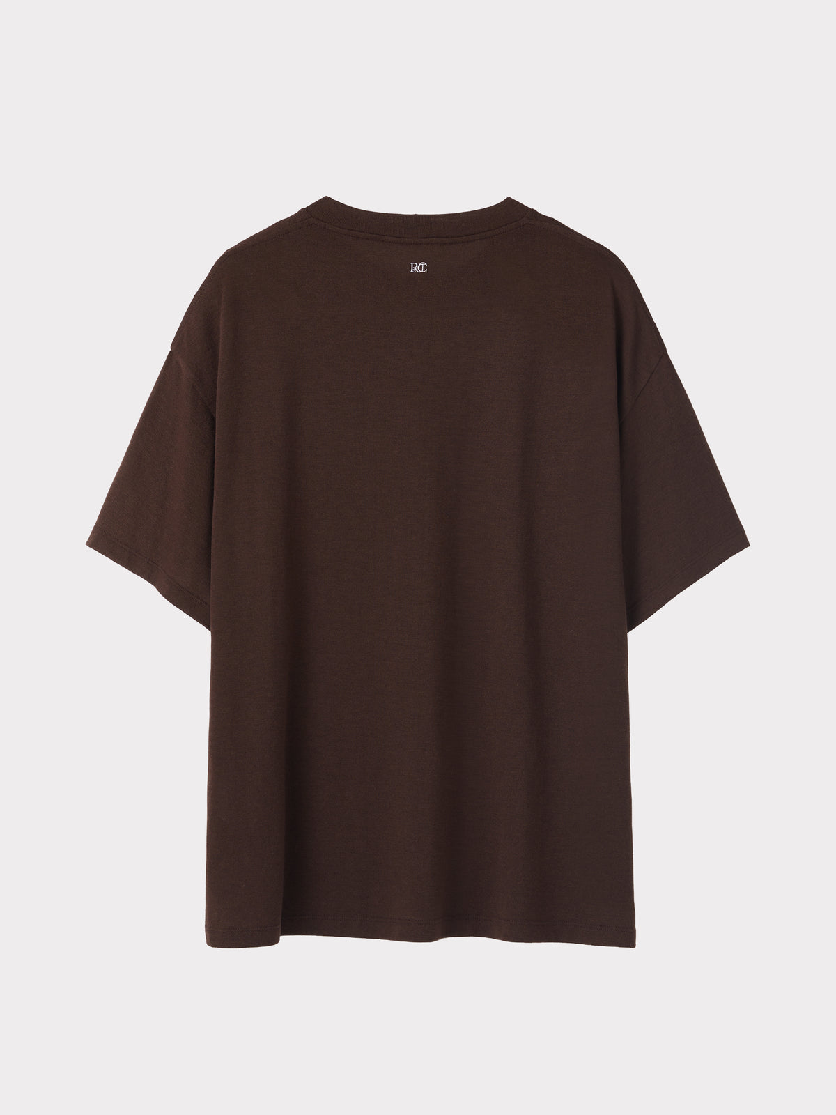 Wool Blend Oversized T-Shirt (Brown)