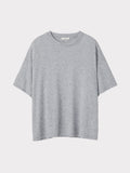 Wool Blend Oversized T-Shirt (Melange Grey)