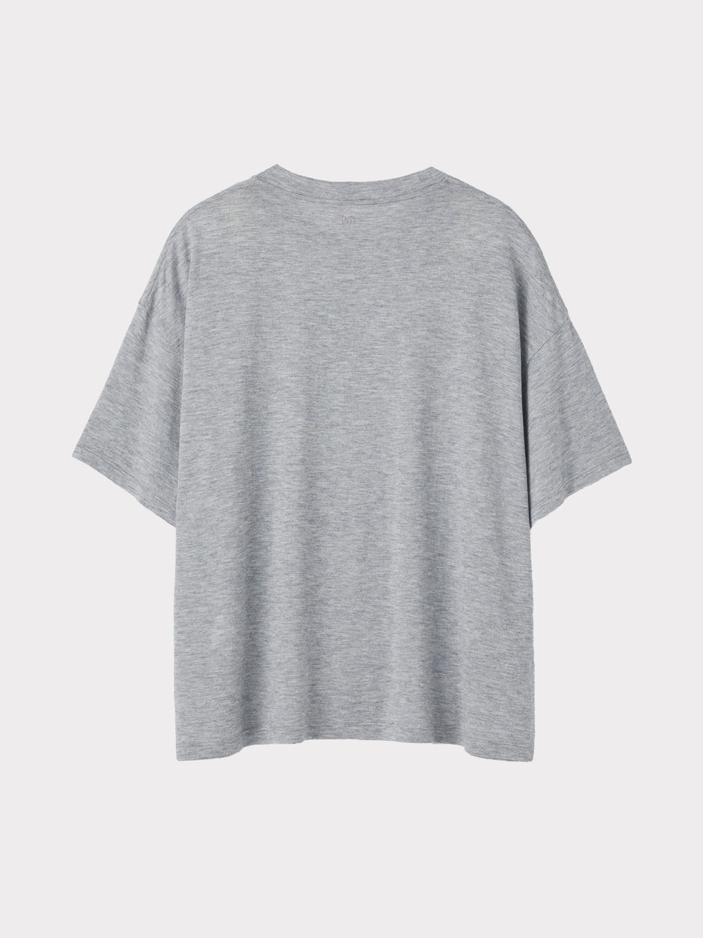 Wool Blend Oversized T-Shirt (Melange Grey)