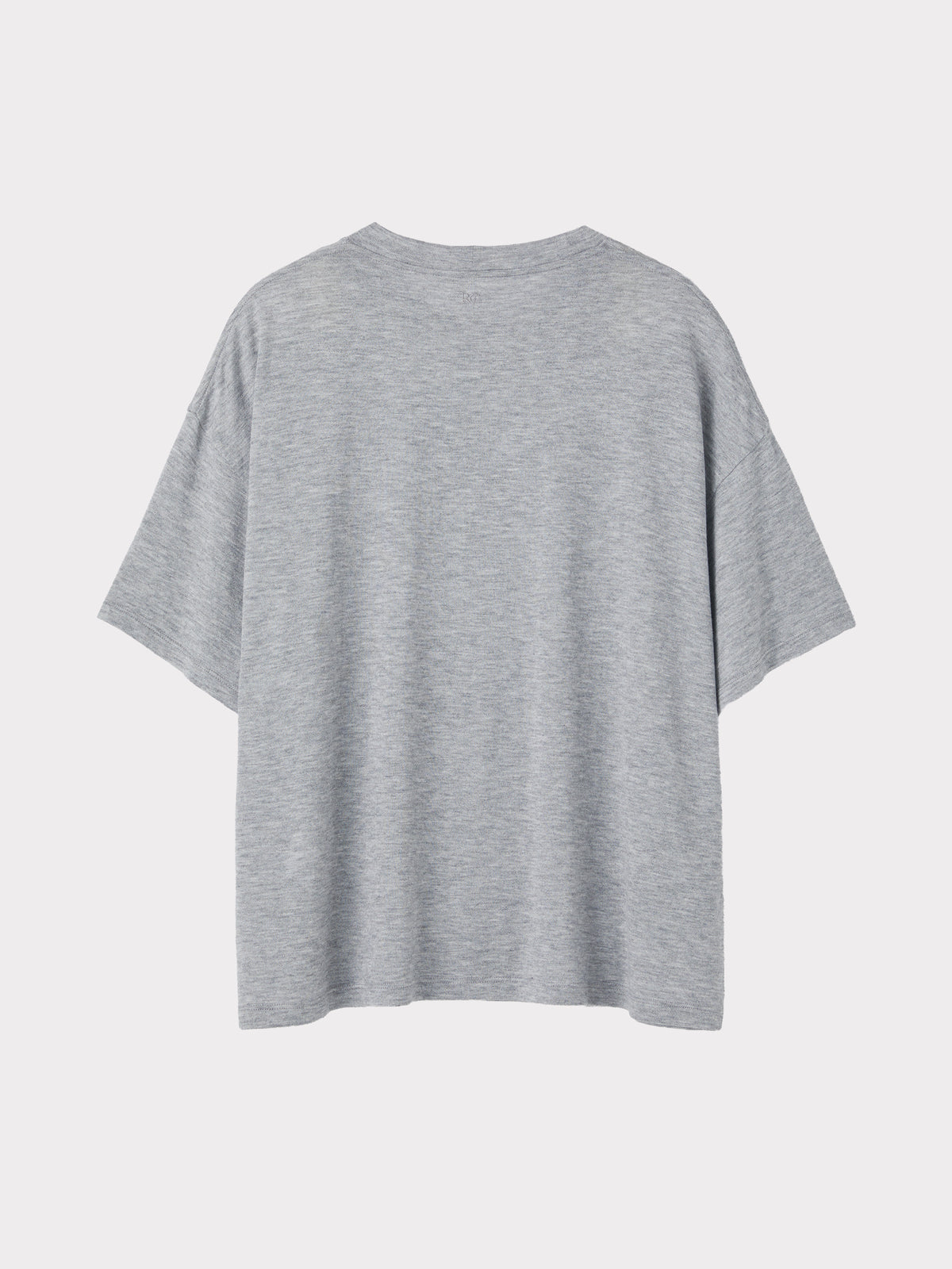 Wool Blend Oversized T-Shirt (Melange Grey)