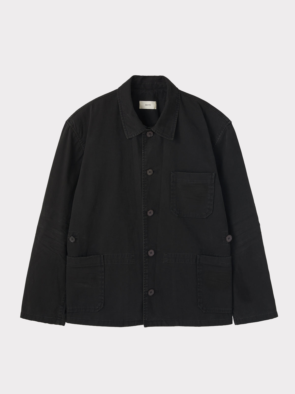 Garment Dyed Work Jacket (Black)