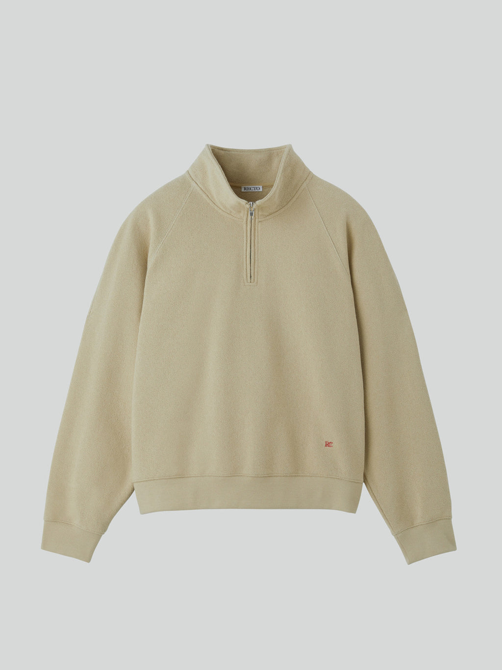 RC Logo Half-Zip Sweatshirt (Beige)