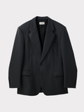 Tailored Single Suit Jacket (Charcoal Grey)