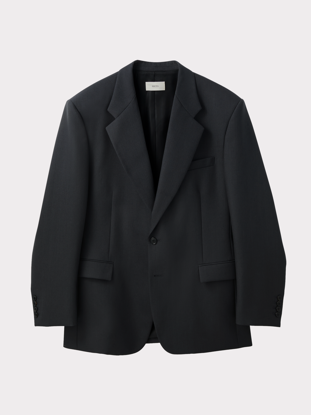 Tailored Single Suit Jacket (Charcoal Grey)