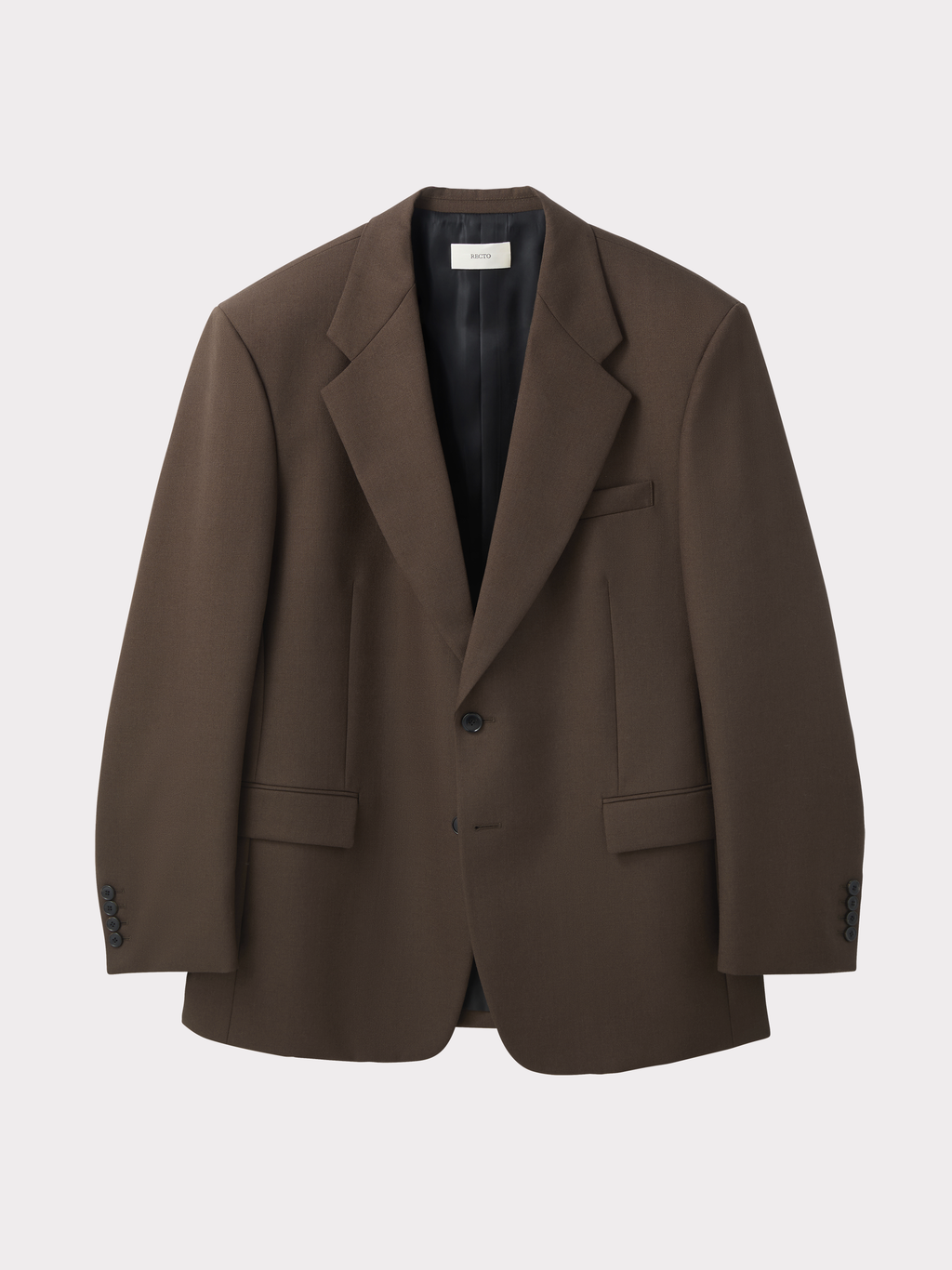 Tailored Single Suit Jacket (Vintage Brown)