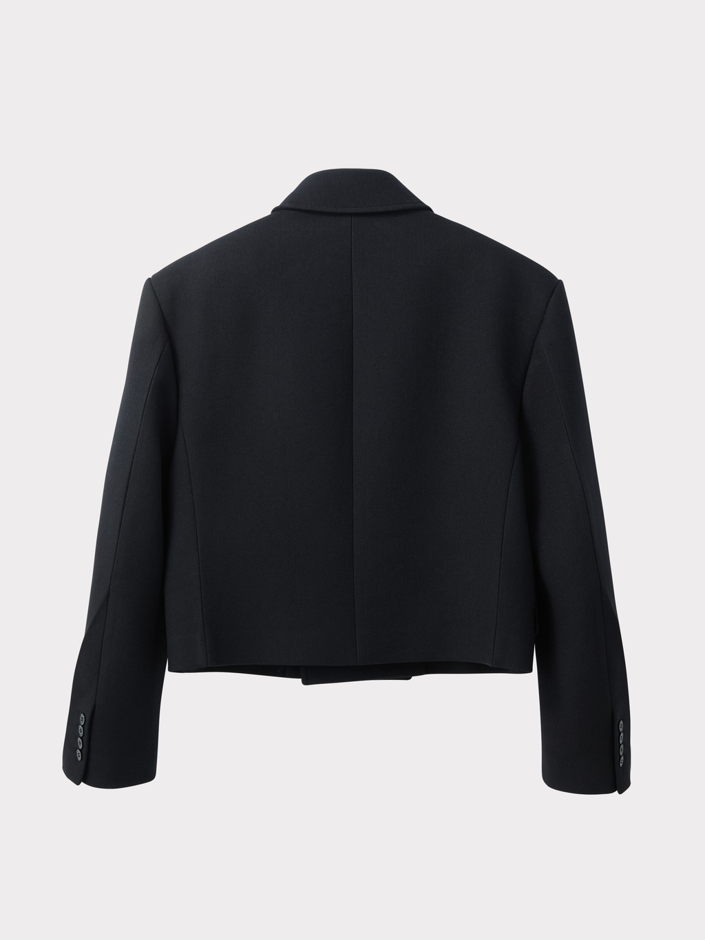 Double Breasted Short Coat (Black)