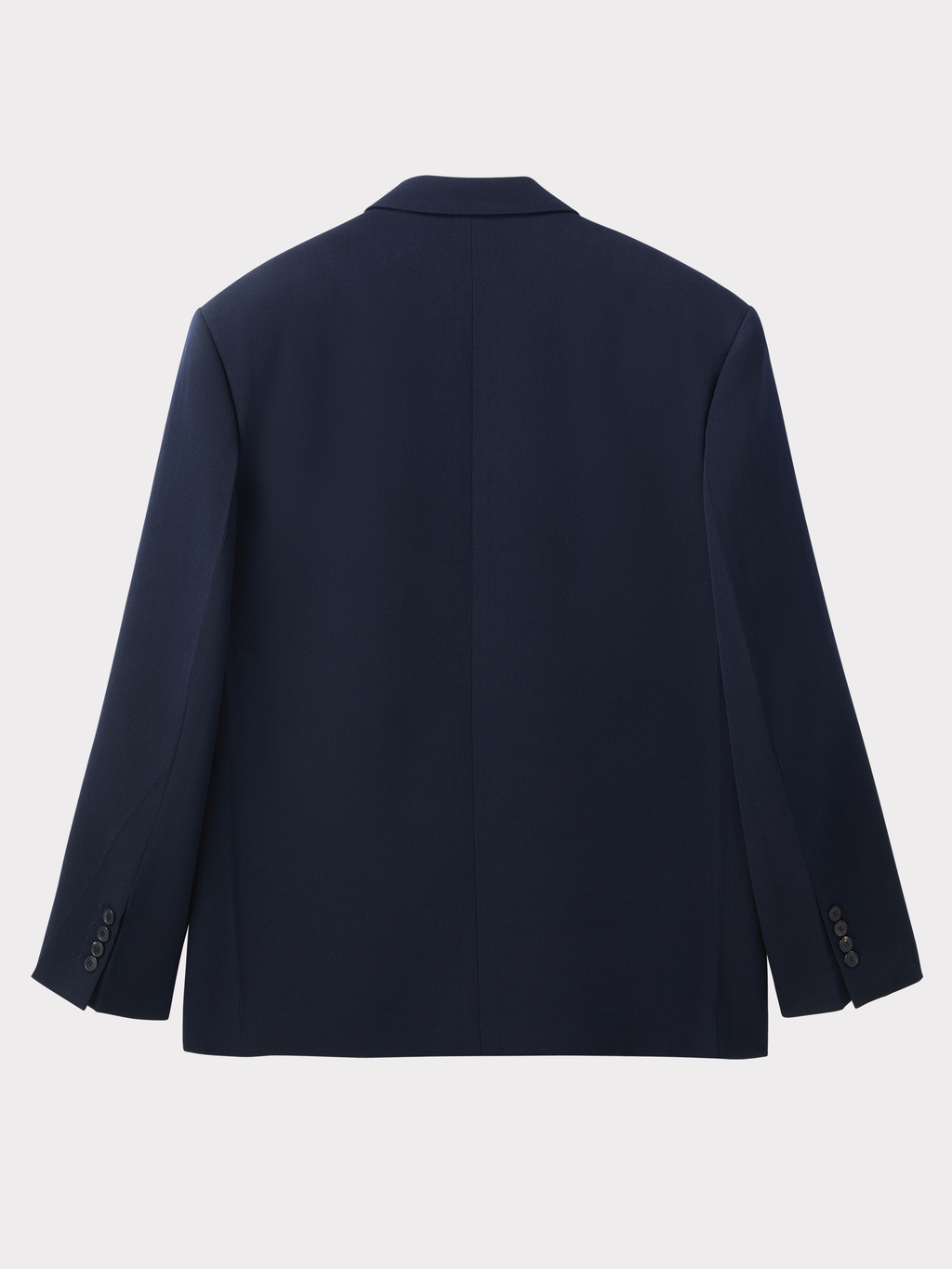 Classic Double Breasted Suit Jacket (Dark Navy)