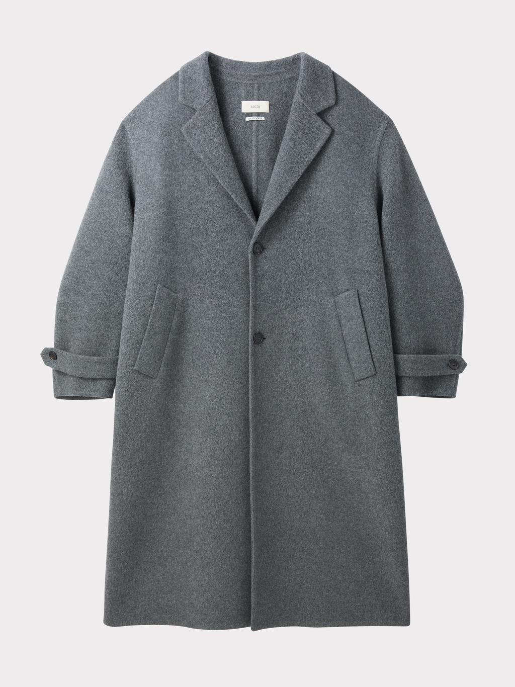Oversized Maxi Handmade Coat (Melange Grey)