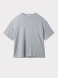 Wool Blend Oversized T-Shirt (Melange Grey)