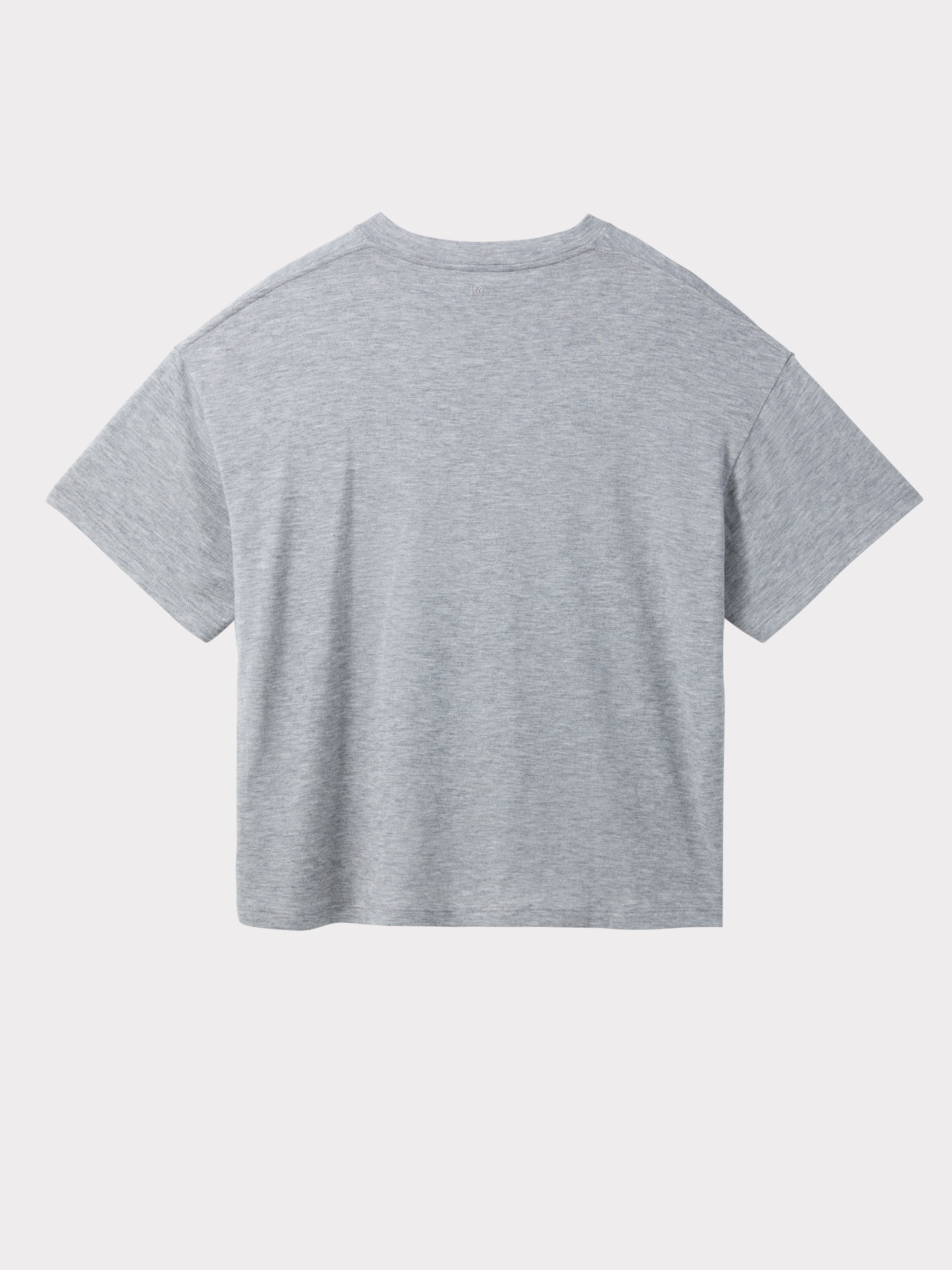 Wool Blend Oversized T-Shirt (Melange Grey)