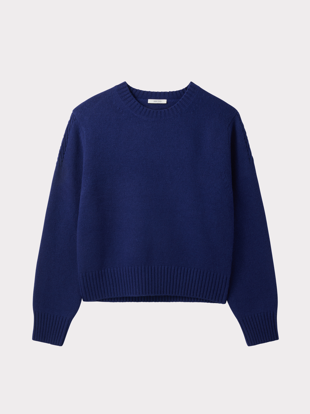 Signature Detail Knit Top (Purple Blue)