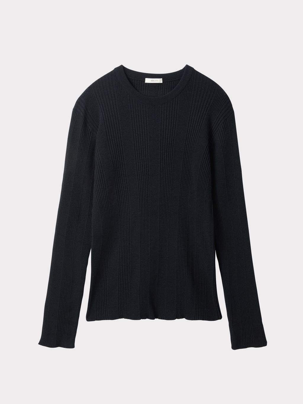 Ribbed Knit Top (Black)