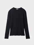 Ribbed Knit Top (Black)