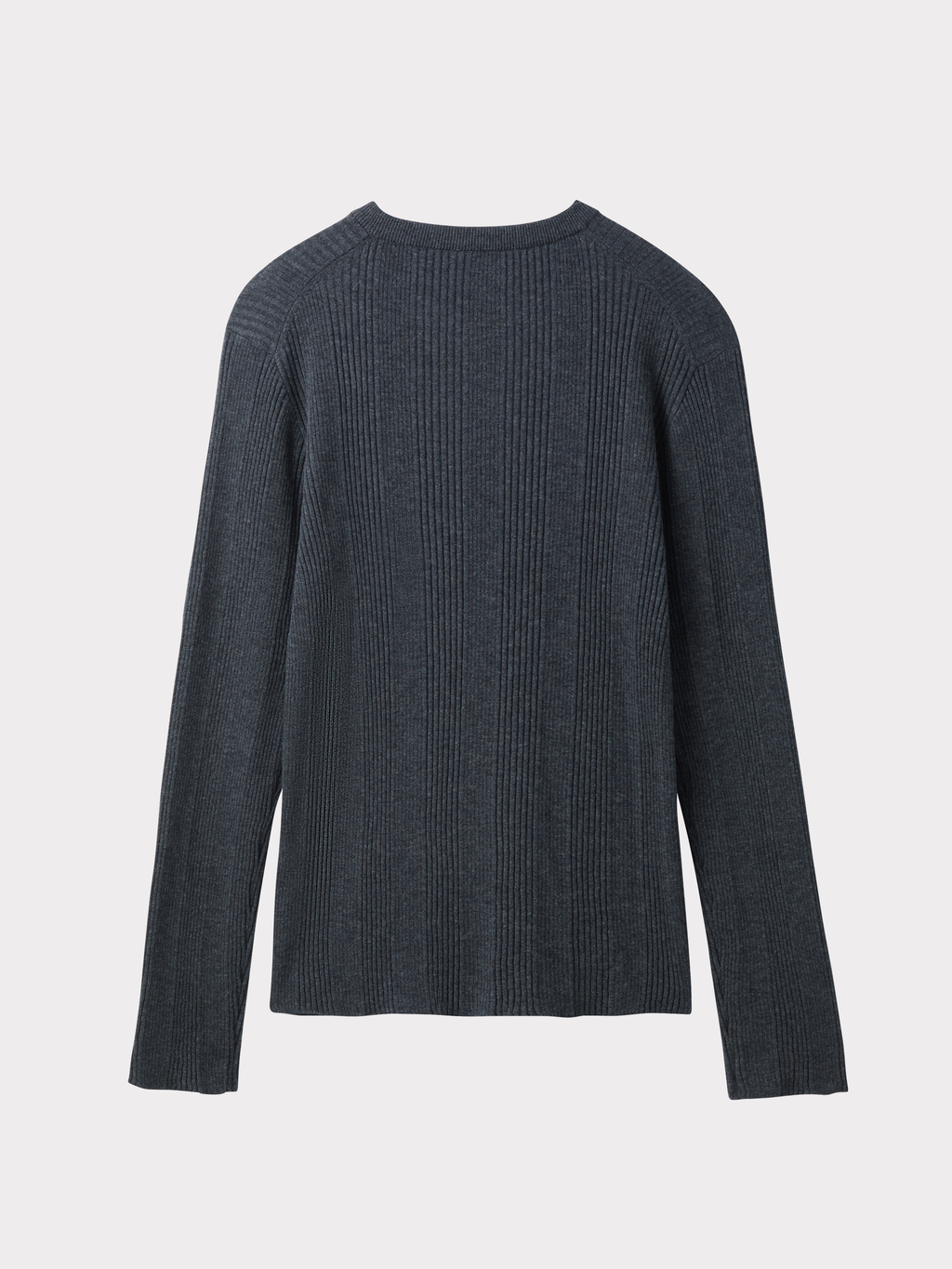 Ribbed Knit Top (Charcoal Grey)