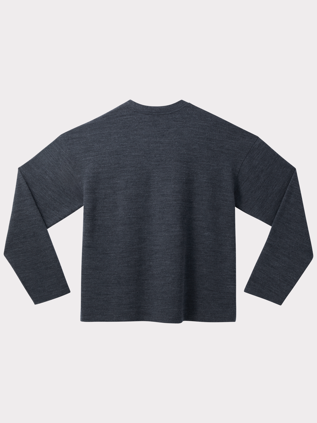 Wool Blend Oversized Top (Charcoal Grey)