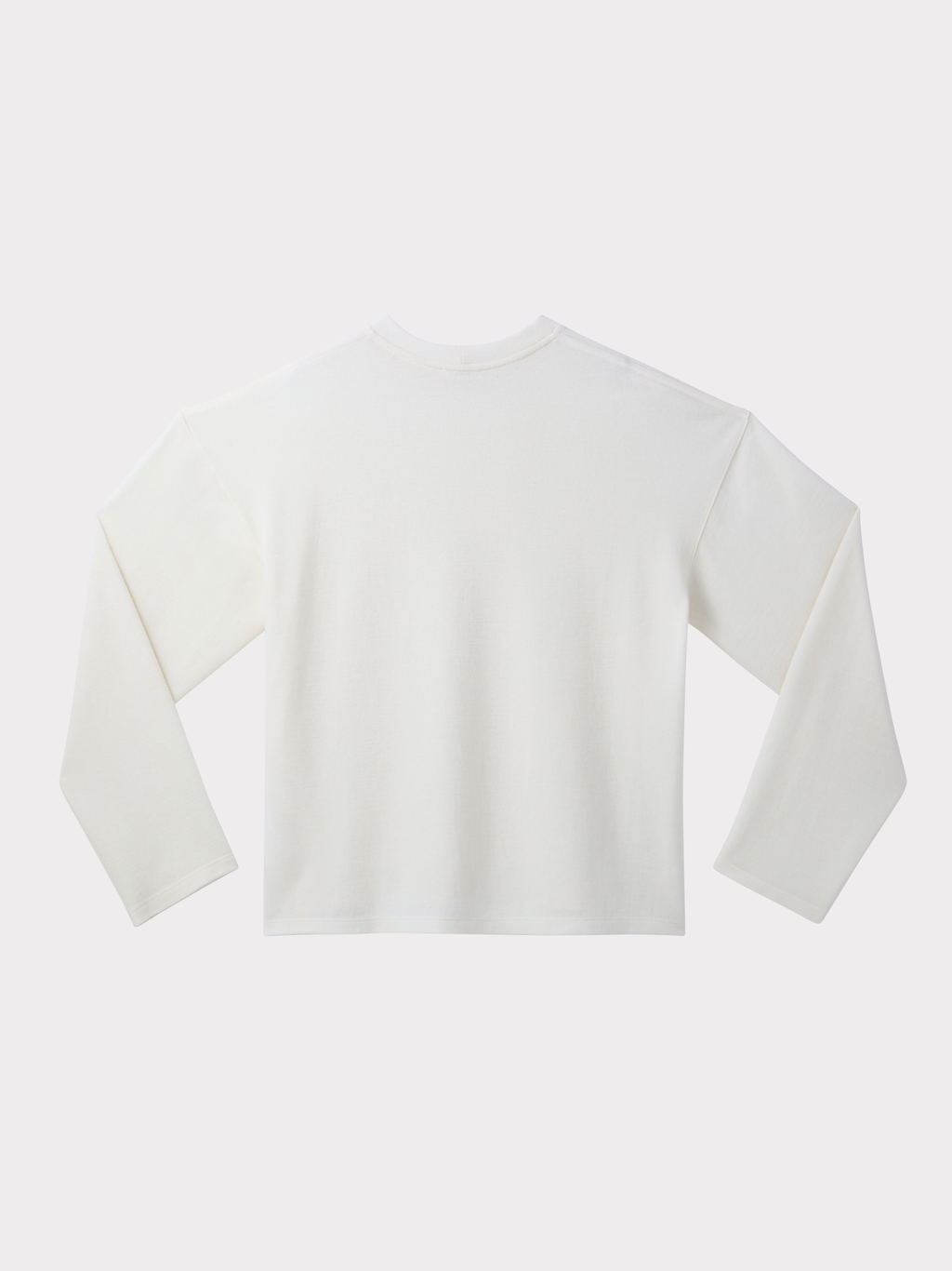 Wool Blend Oversized Top (Ivory)