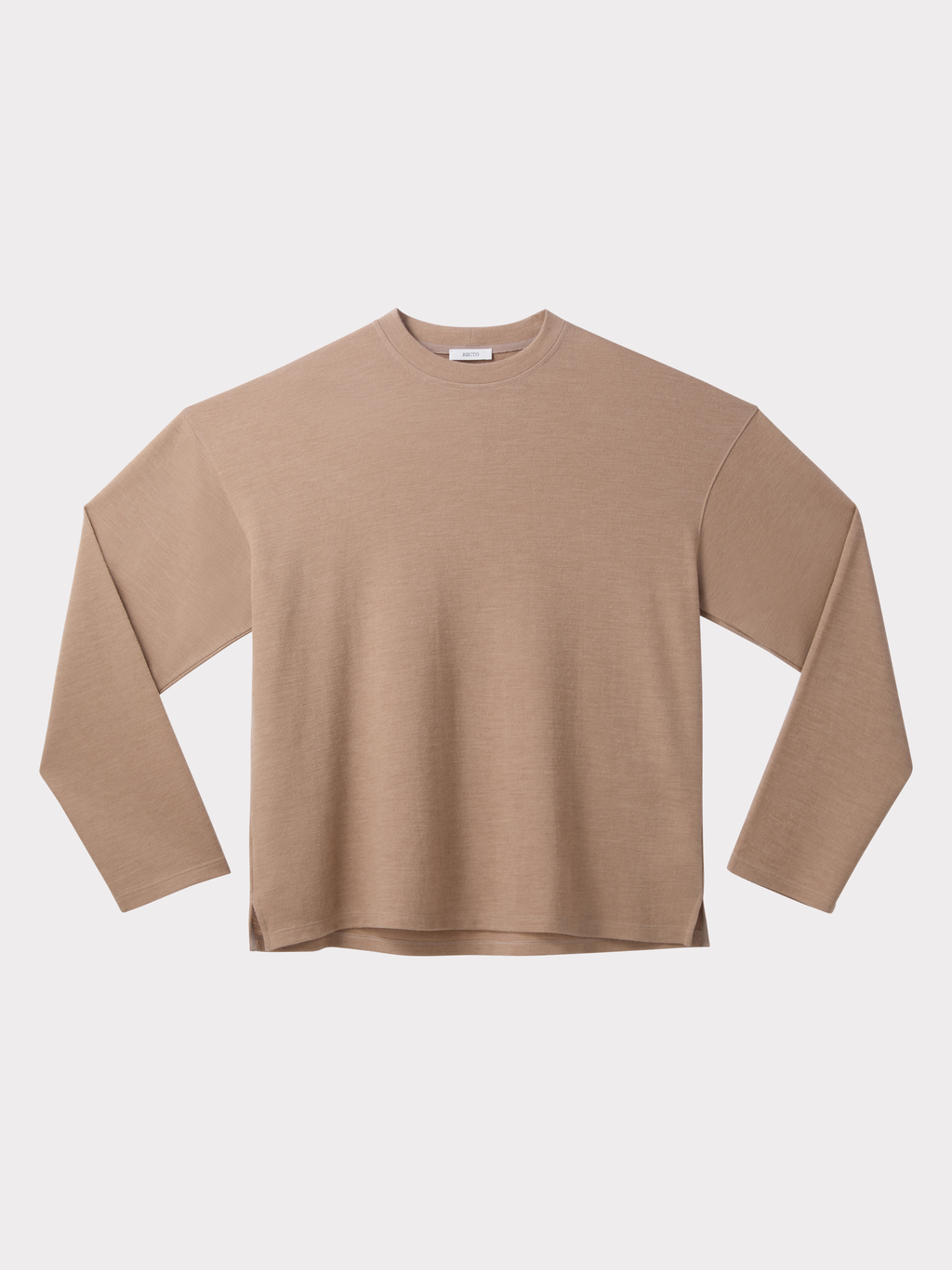 Wool Blend Oversized Top (Camel)