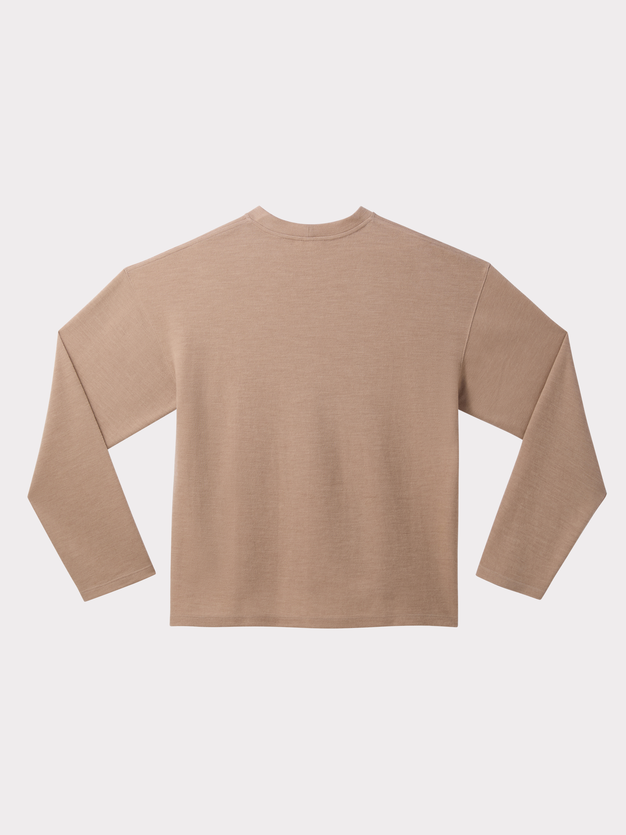 Wool Blend Oversized Top (Camel)