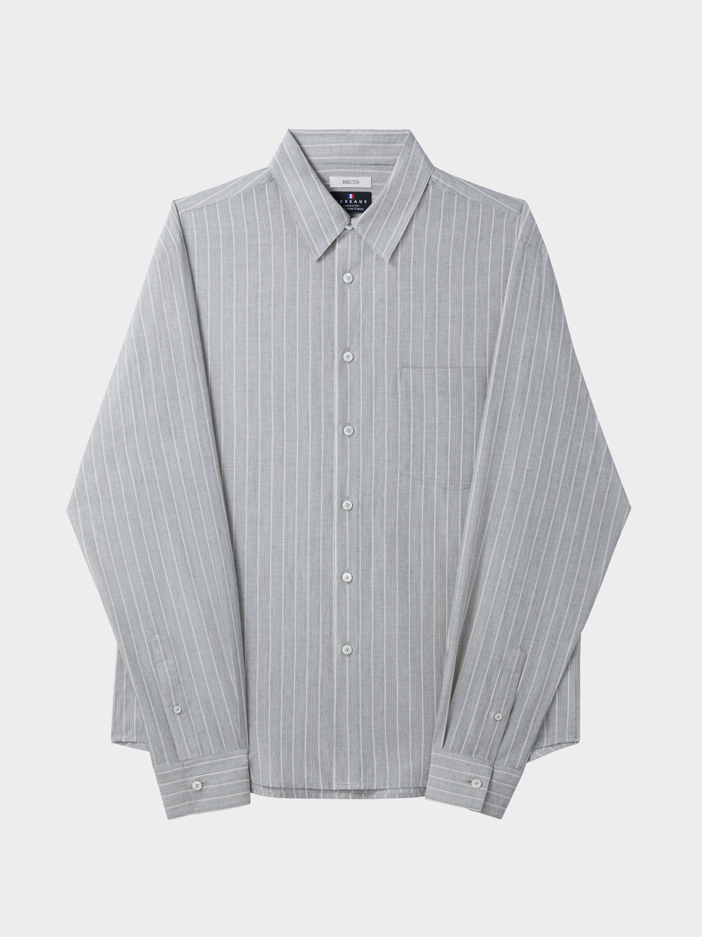 Cassel Stripe Shirt (Stone Grey)