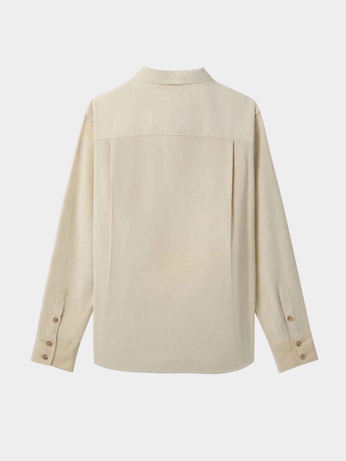 Corduroy Pocket Shirt (Light Beige)