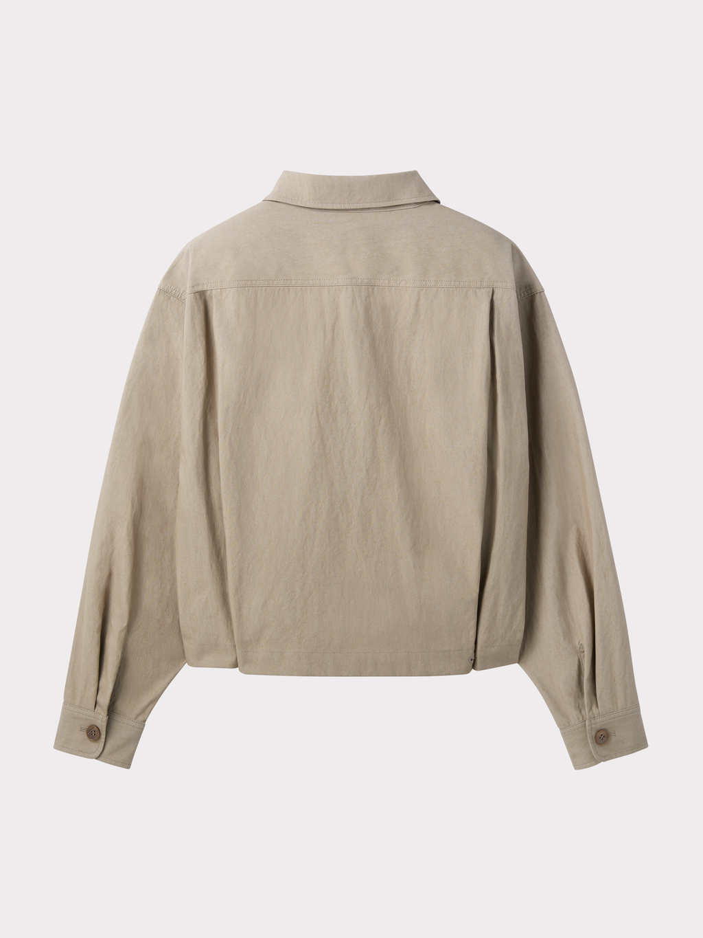 Pocket Detail Crop Jacket (Sepia Beige)