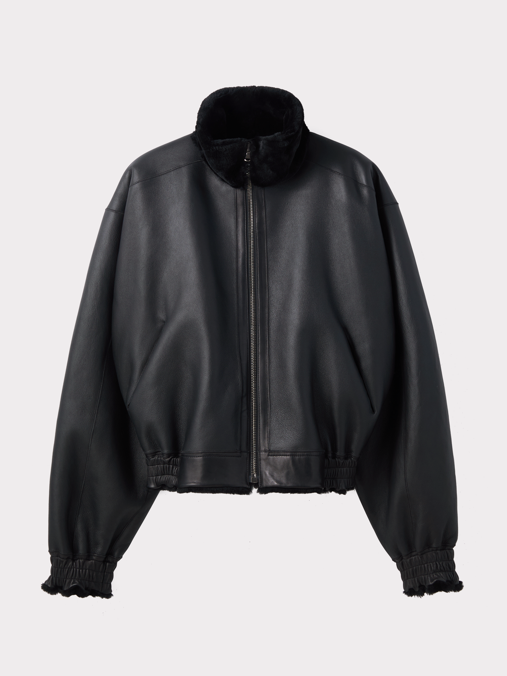 Reversible Fur Jumper (Black)