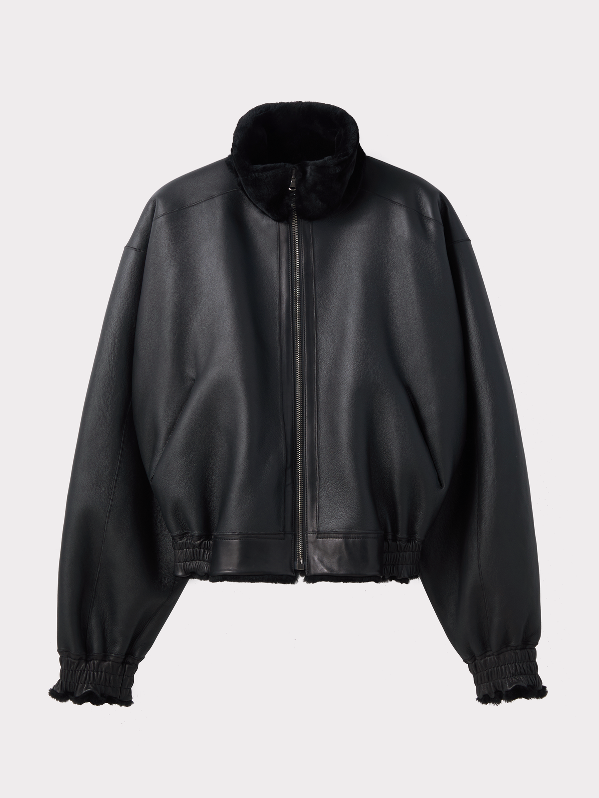 Reversible Fur Jumper (Black)