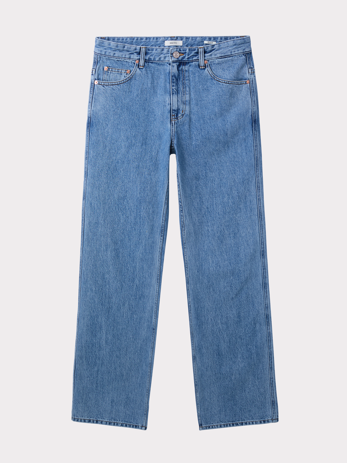 Straight Denim Pants (Light Blue)