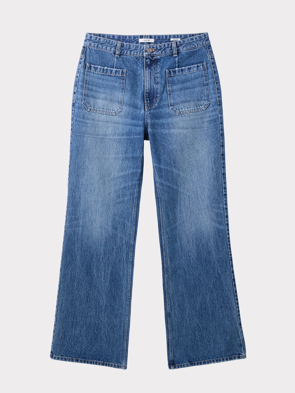 Front Pocket Denim Pants (Blue)