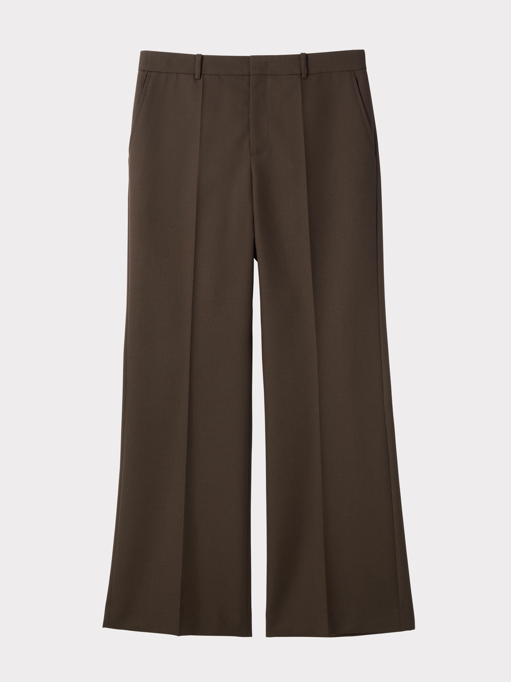 Wool Flared Suit Pants (Vintage Brown)