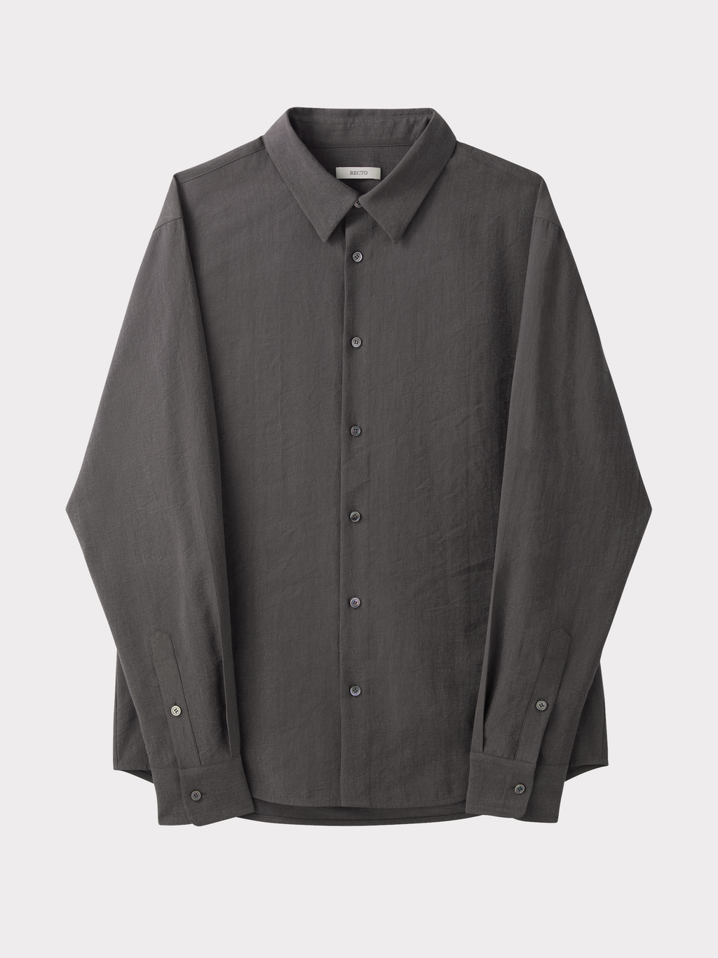 Collar Detail Shirt (Stone Grey)