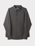 Collar Detail Shirt (Stone Grey)