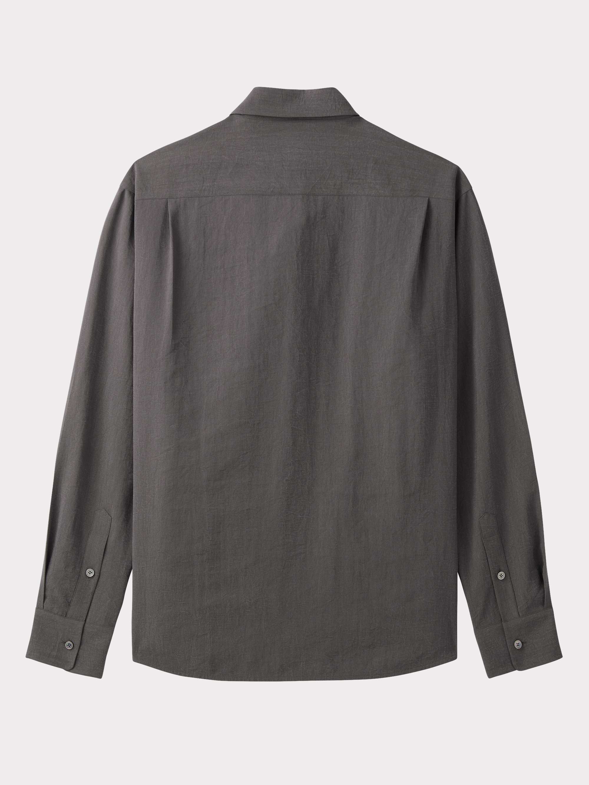 Collar Detail Shirt (Stone Grey)