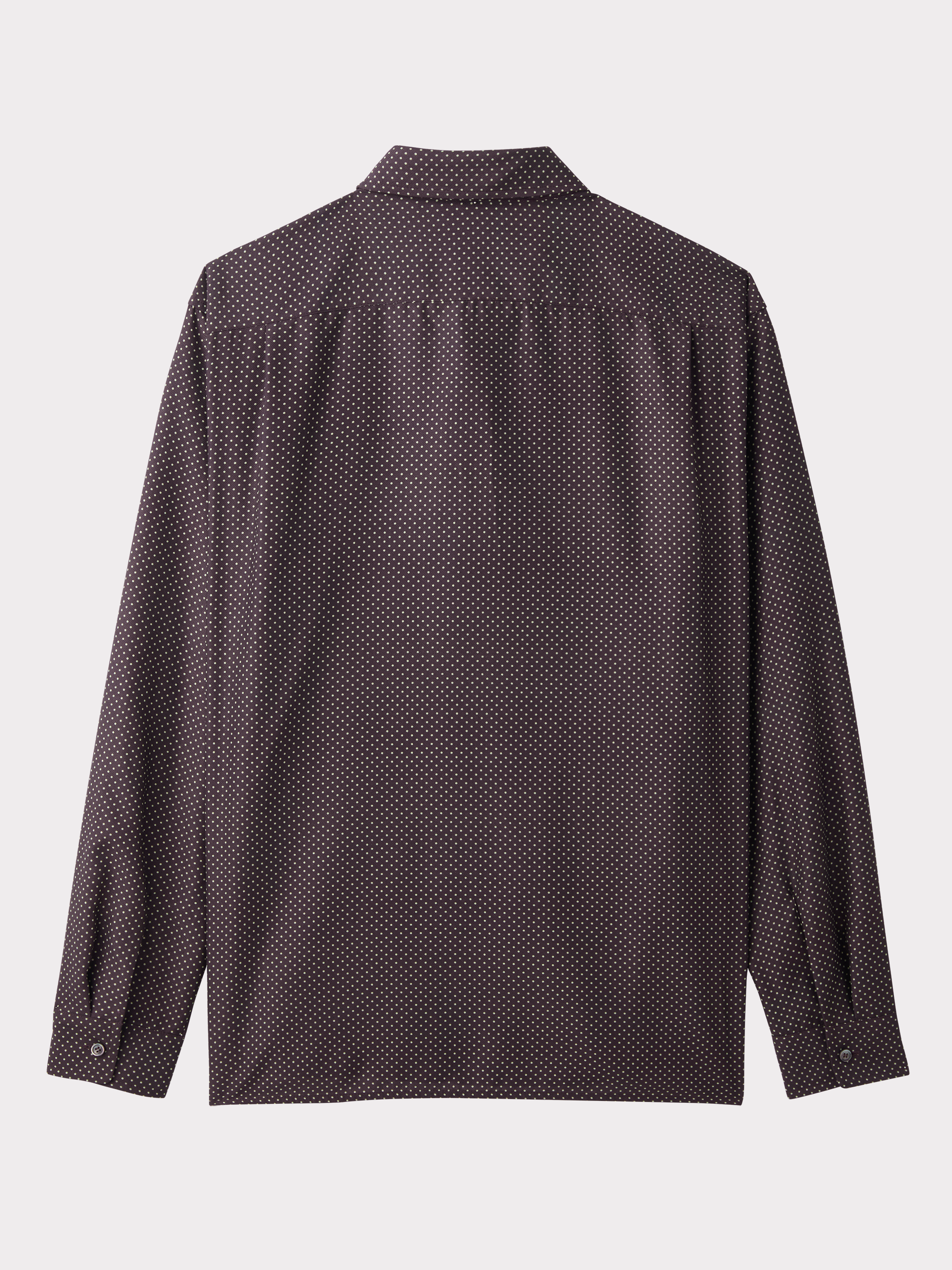 Vintage Dot Print Shirt (Brown Sugar)